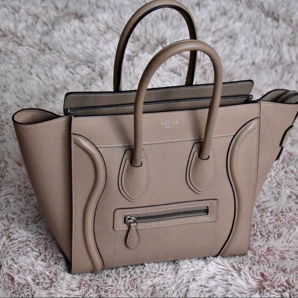 Celine Micro Luggage in Dune